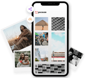 Entrega de fotos moderna - Picsize